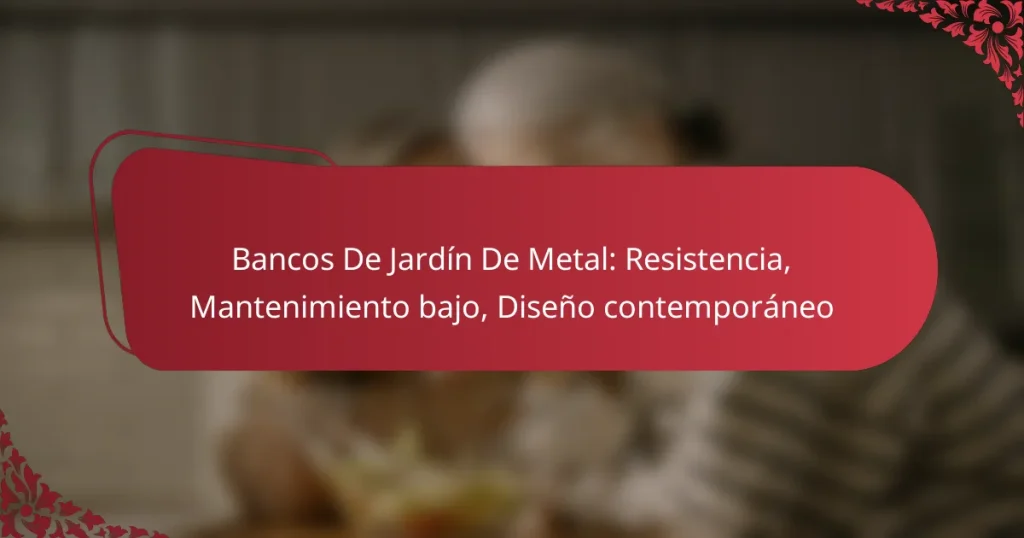 Bancos De Jardín De Metal: Resistencia, Mantenimiento bajo, Diseño contemporáneo